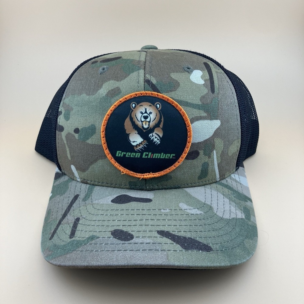 YUPOONG MultiCam " Green Climber" Trucker Mesh Cap SNAPBACK Adjustable Hat